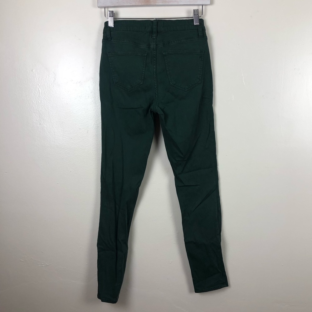 Madewell Skinny Skinny Dark Green Jeans - Picture 3 of 6